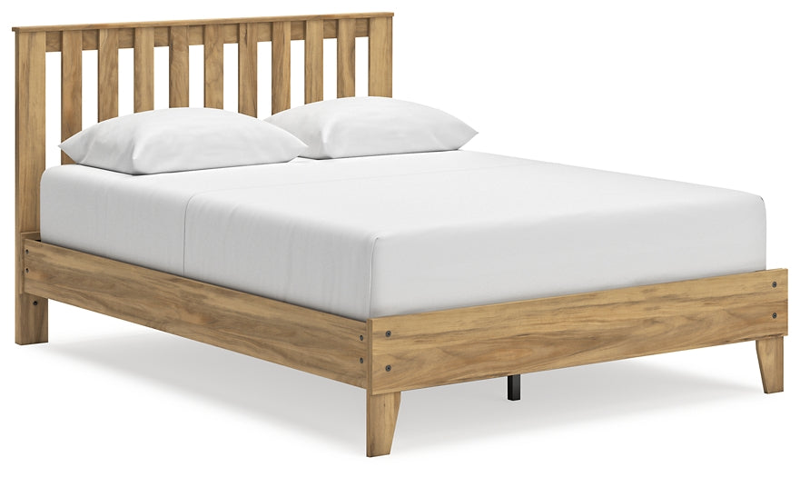 Cama Queen con plataforma y tocador Bermacy