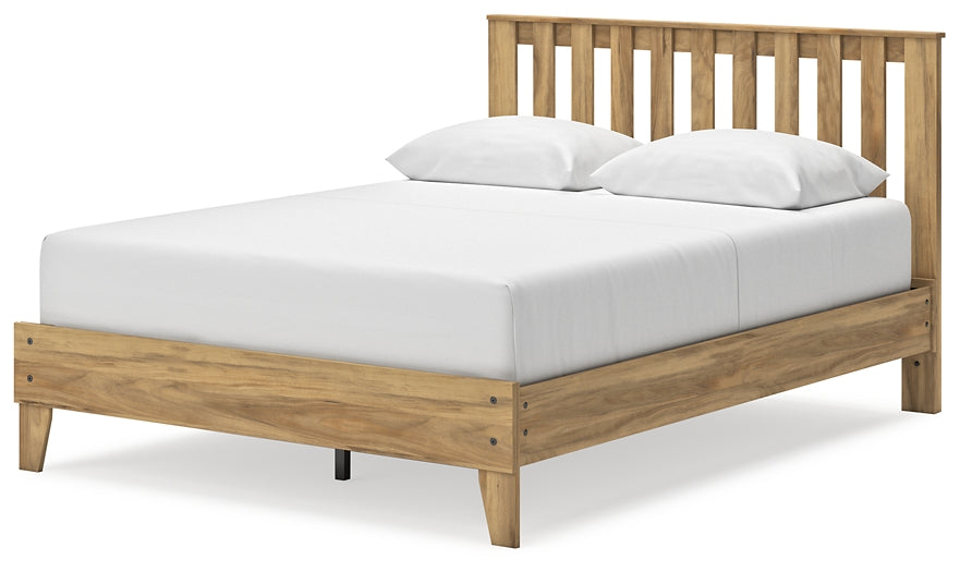 Cama Queen con plataforma y tocador Bermacy