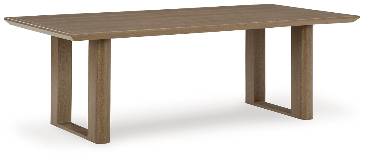 Mesa de comedor Serene Bay RECT con UMB OPT