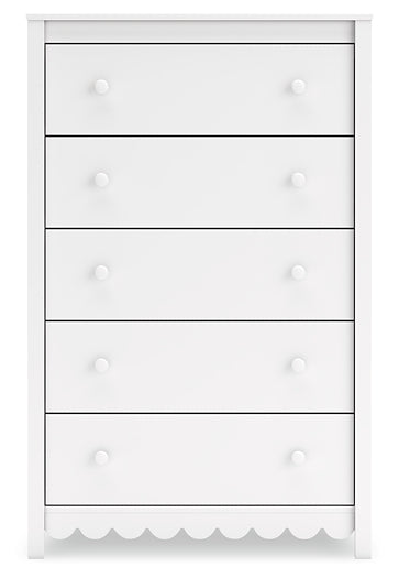 Hallityn Twin Panel Platform Bed with Dresser, Chest and 2 Nightstands