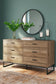 Deanlow Twin Panel Headboard with Dresser and Chest