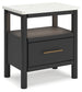 Cadmori Full Upholstered Bed with 2 Nightstands