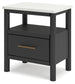 Cadmori Full Upholstered Bed with Mirrored Dresser, Chest and 2 Nightstands