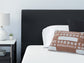 Cadmori Full Upholstered Bed with Mirrored Dresser, Chest and 2 Nightstands