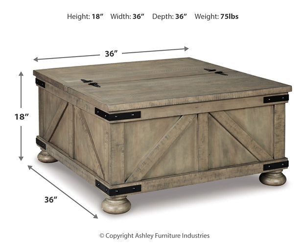 Mesa de cóctel Aldwin con espacio de almacenamiento