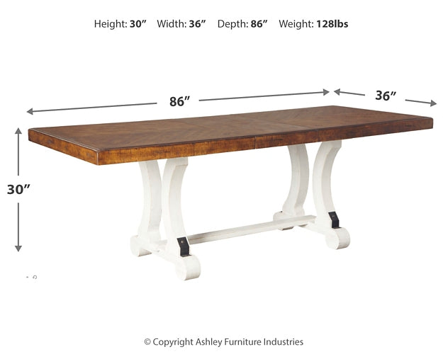 Mesa de comedor rectangular Valebeck