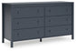 Simmenfort Twin Platform Bed with Dresser and Chest