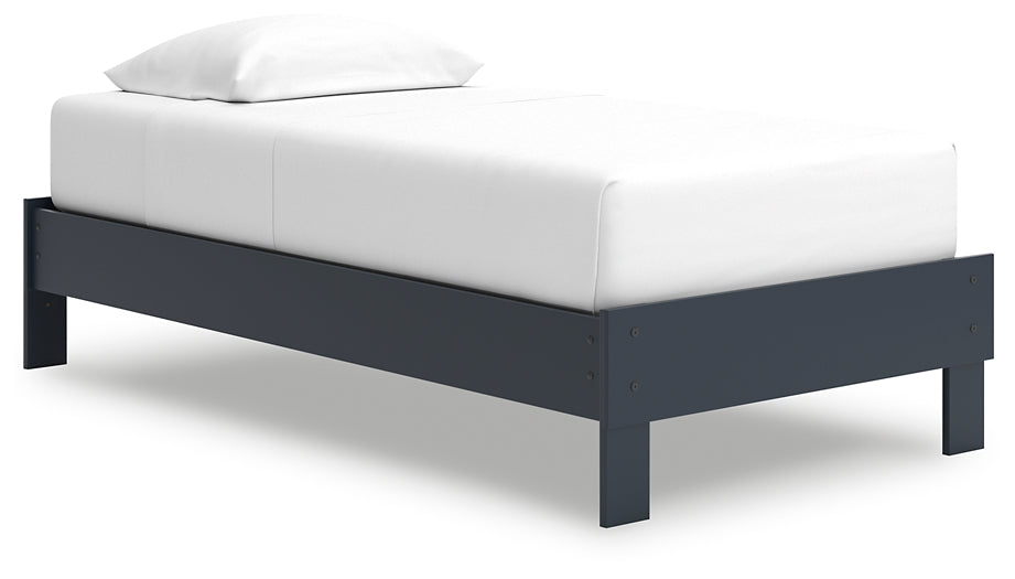 Simmenfort Twin Platform Bed with Dresser and 2 Nightstands