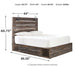 Cama con paneles Drystan con 2 cajones de almacenamiento