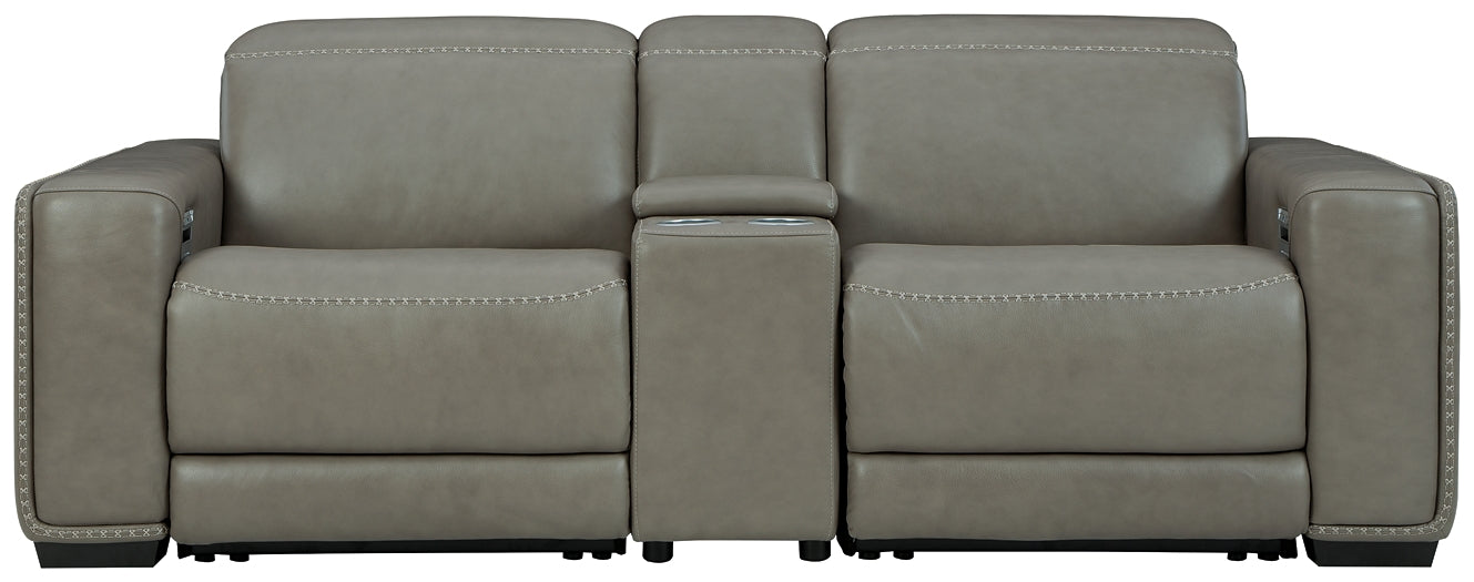 Loveseat seccional reclinable eléctrico de 3 piezas Correze