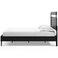 Cama Queen con plataforma y paneles Finch