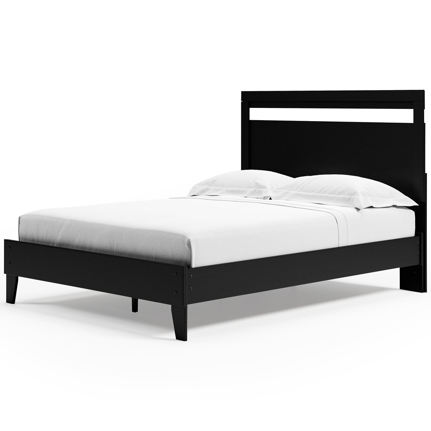 Cama Queen con plataforma y paneles Finch