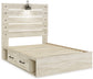 Cama con paneles Cambeck con 2 cajones de almacenamiento y tocador