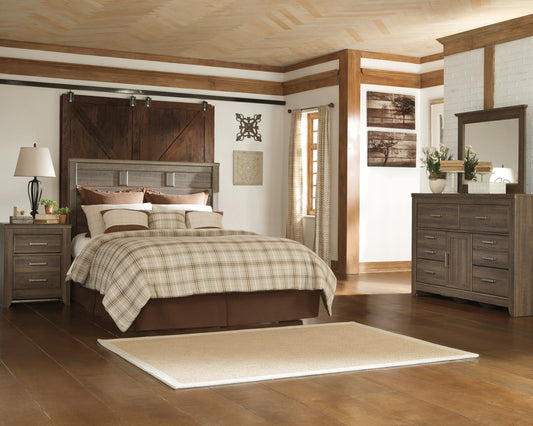 Juararo King Panel Bed with Dresser