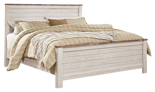 Cama tamaño king Willowton con tocador