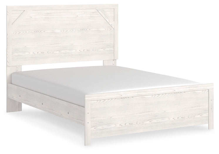 Cama Queen con paneles y tocador Gerridan