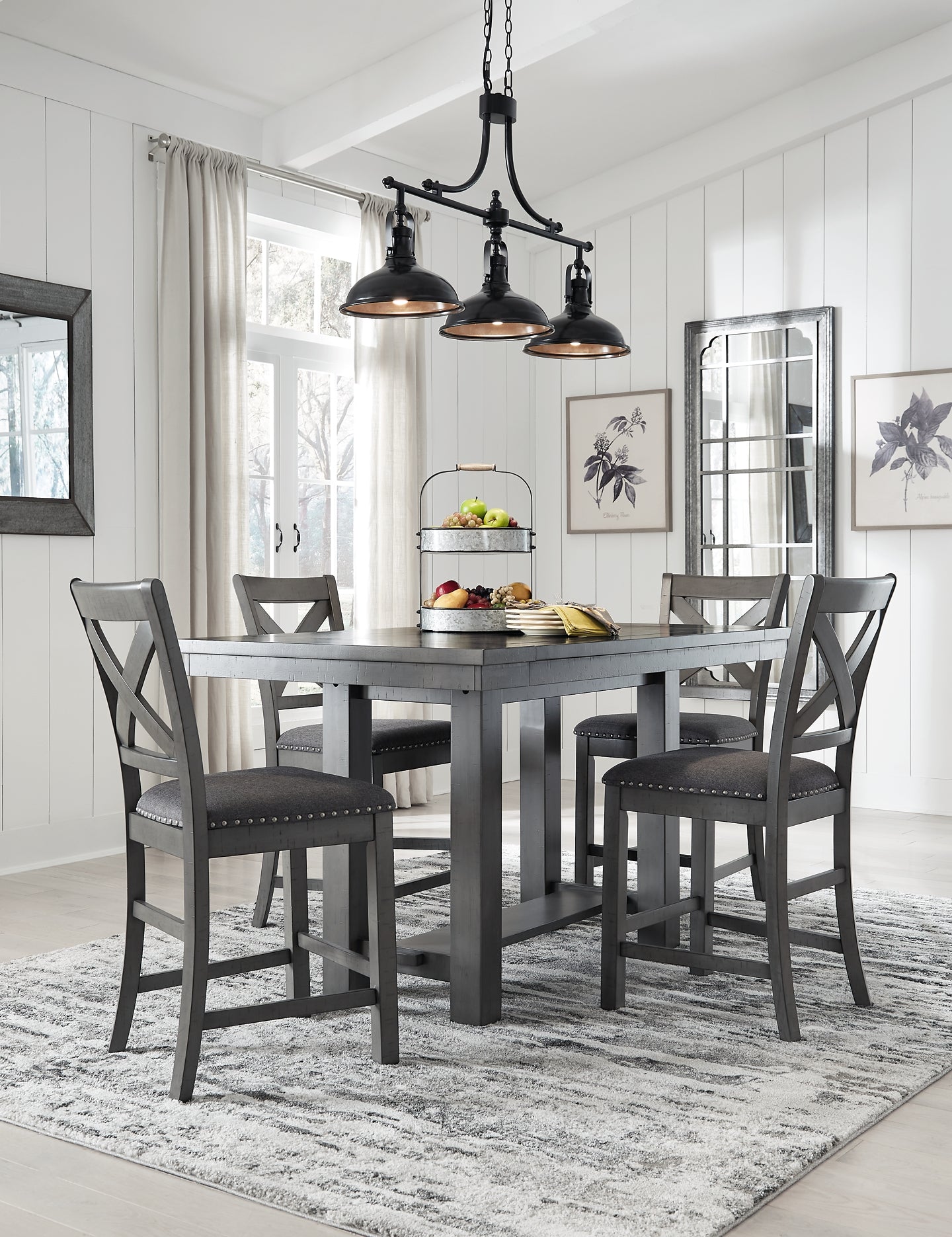 Myshanna Dining Table and 4 Chairs