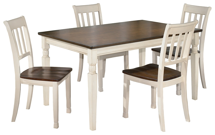 Mesa de comedor y 4 sillas Whitesburg