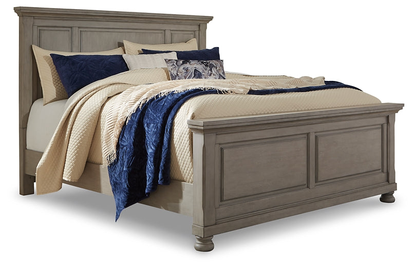 Cama Lettner Queen con paneles y tocador