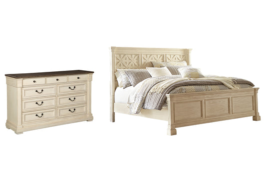 Bolanburg King Panel Bed with Dresser