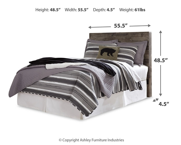 Cabecero de cama de panel completo con tocador Derekson