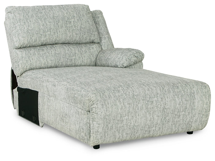 Seccional reclinable de 3 piezas con chaise longue McClelland