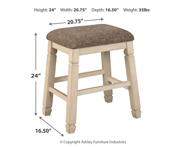 Mesa de comedor de altura de mostrador y 4 taburetes de bar de Bolanburg