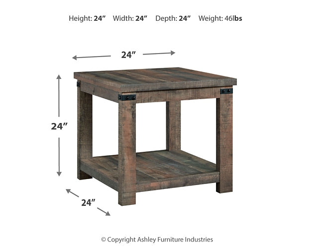 Mesa de centro Hollum con 2 mesas auxiliares