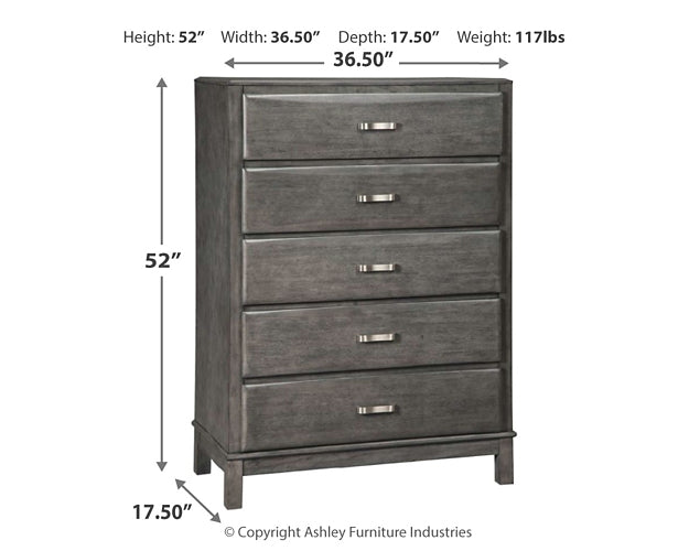 Caitbrook Queen Storage Bed with 8 Drawers with Dresser and Chest