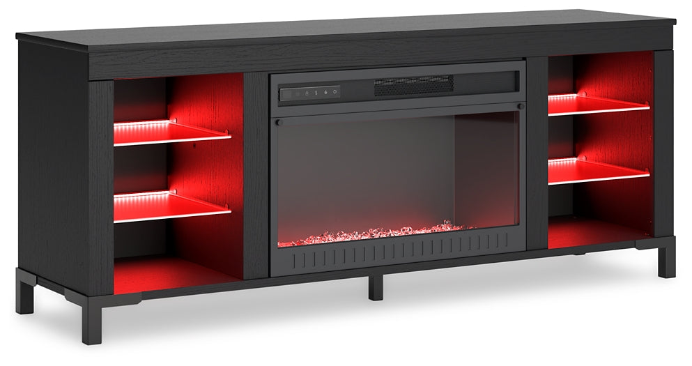 Mueble de TV con chimenea Cayberry