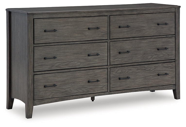 Montillan California King Panel Bed with Dresser