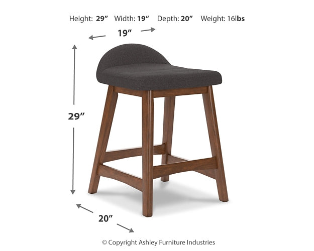 Mesa de comedor de altura de mostrador y 4 taburetes Lyncott