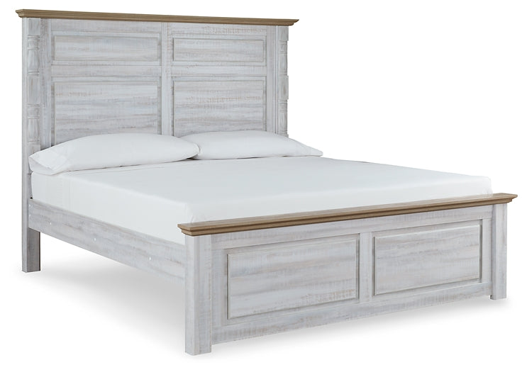 Cama King con paneles y tocador Haven Bay