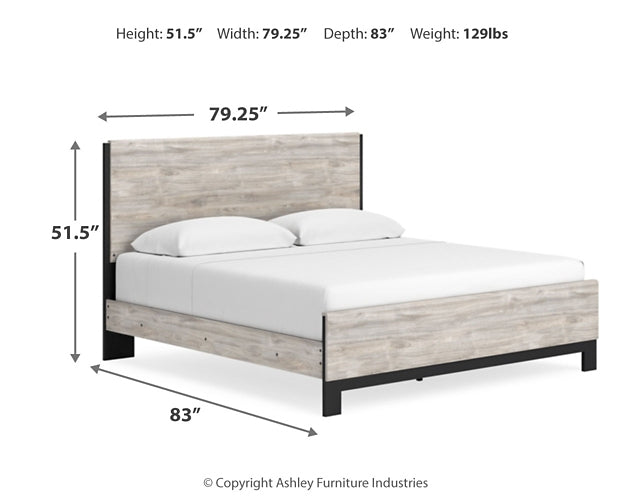 Cama tamaño king Vessalli con tocador con espejo