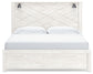 Gerridan King Panel Bed with Mirrored Dresser