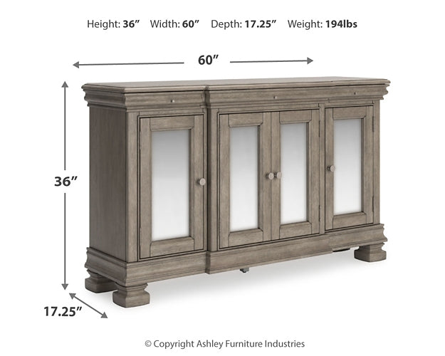 Mesa de comedor Lexorne y 4 sillas con espacio de almacenaje