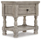 Harrastone Queen Panel Bed with Mirrored Dresser, Chest and 2 Nightstands