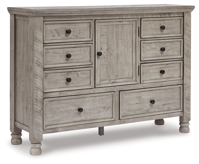 Harrastone California King Panel Bed with Dresser