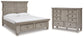 Harrastone California King Panel Bed with Dresser