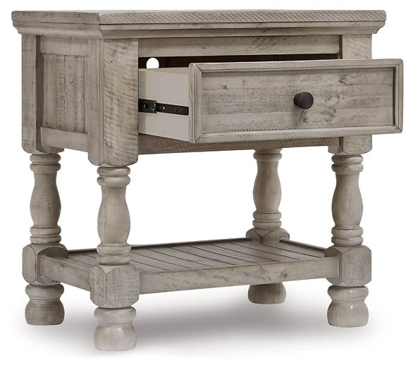 Harrastone Queen Panel Bed with Mirrored Dresser, Chest and Nightstand