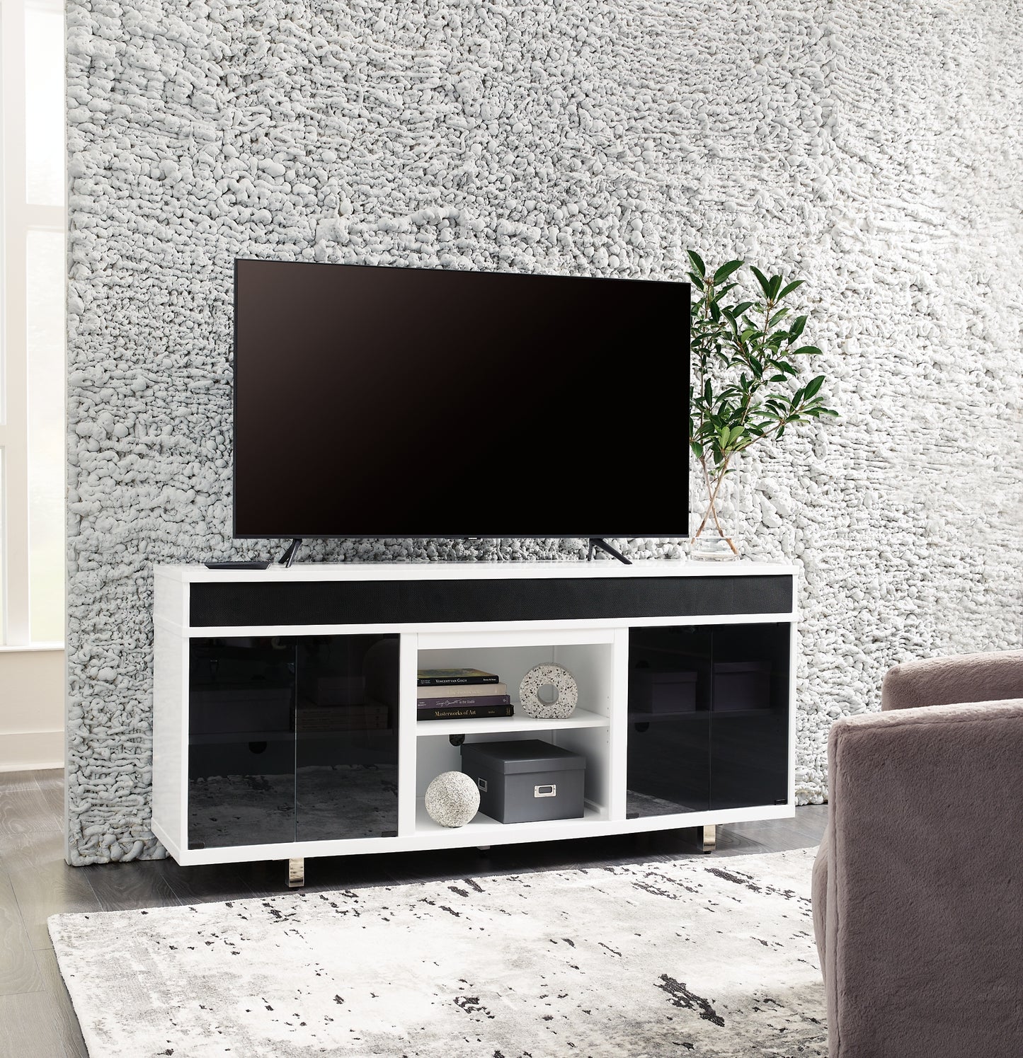 Mueble de TV Gardoni XL con opción de chimenea